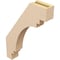 Ekena Millwork 3-inch W x 16-inch D x 22-inch H Pescadero Rough Cedar Woodgrain TimberThane Knee Brace, Primed BRCUR03X16X22PECRCPR - alternate 5